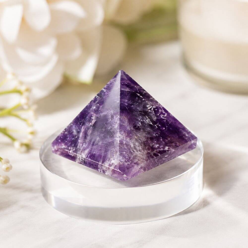 Natural Amethyst Pyramid – The Art of Slowing Down