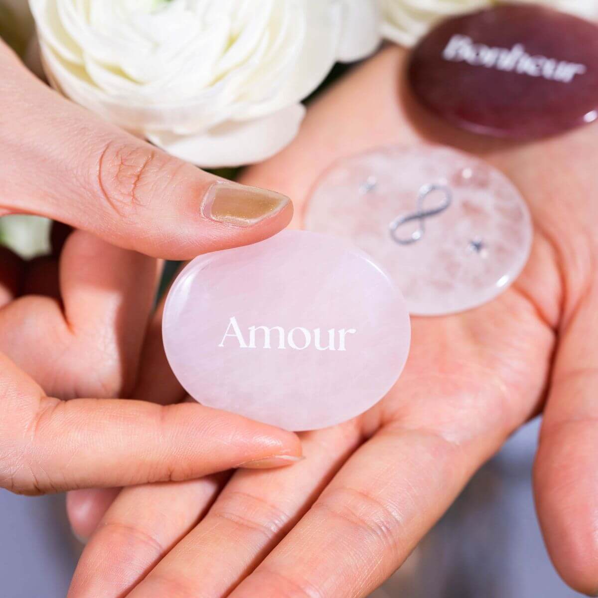 Pocket Cuddle - Trio of 'Love' stones