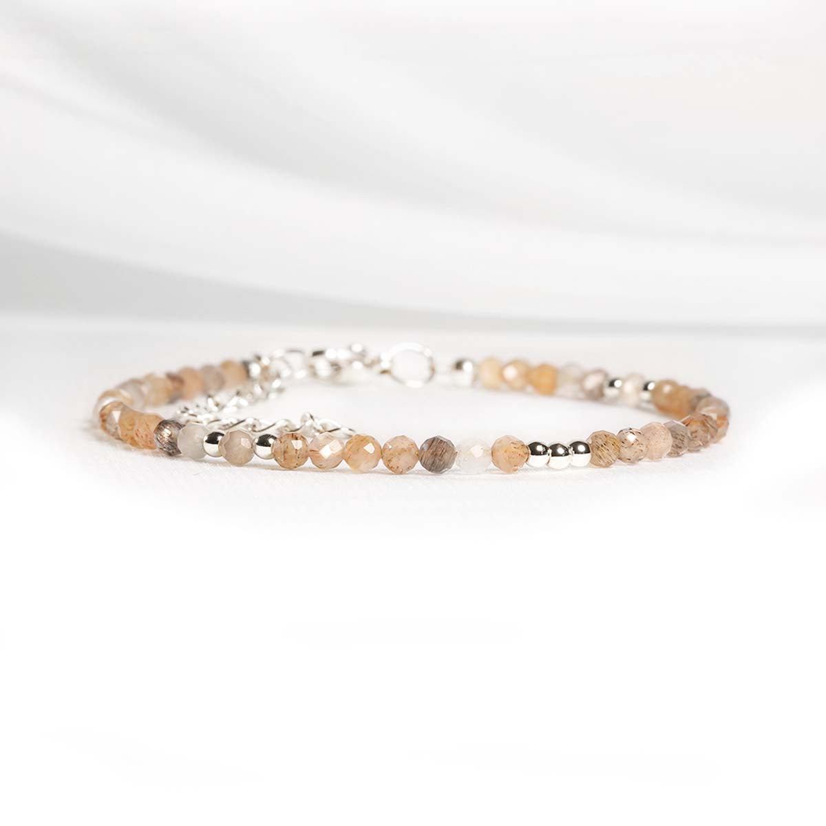 Bracelet Créateur de Lumière - Pierre de Soleil & Pierre de Lune