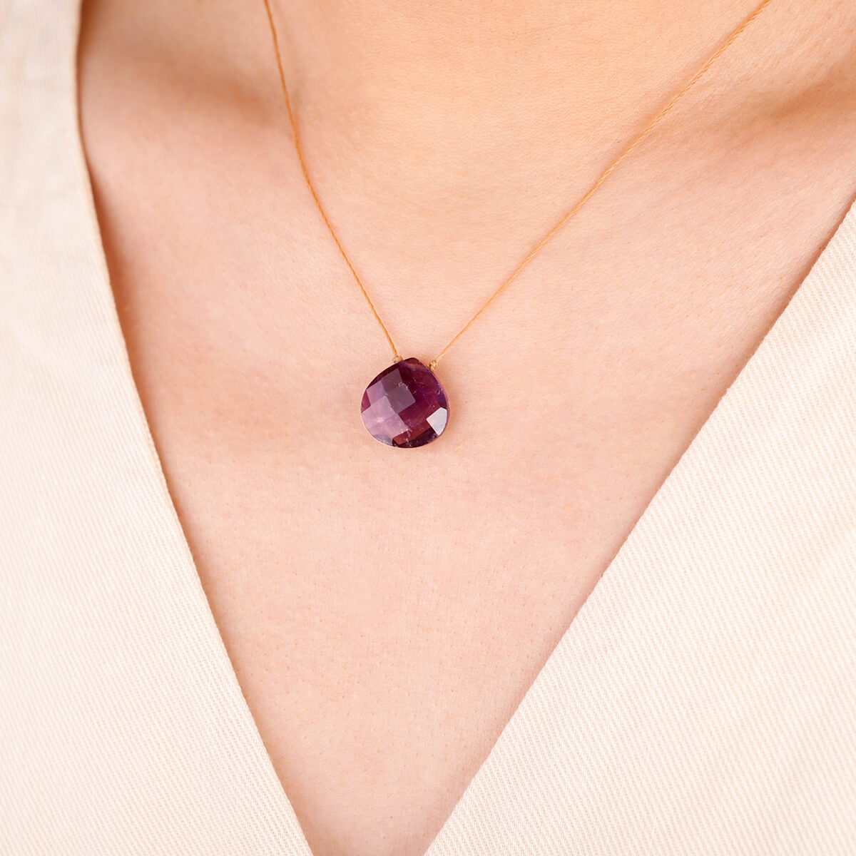Awakening Amethyst Necklace for Stress Relief