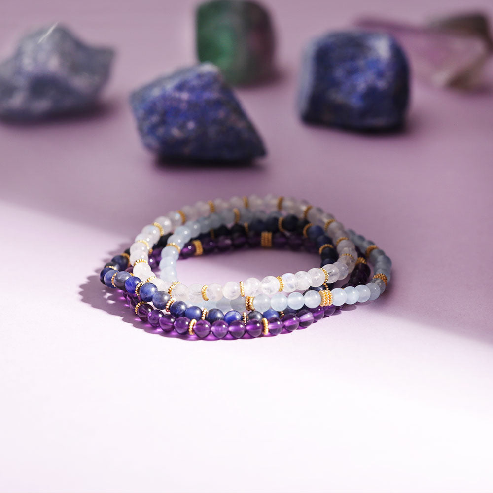 Set van 4 spirituele armbanden – Herstel & balans