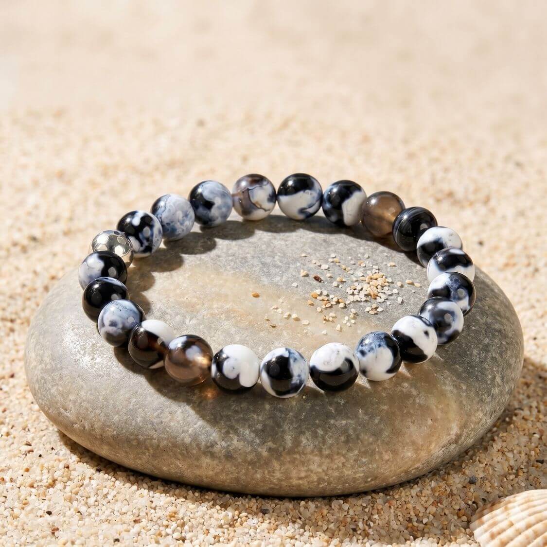 Bracelet "Guérison des Profondeurs" en Agate Orque