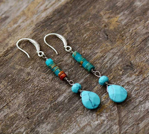 Handmade Turquoise Blue Ocean Earrings - youwows