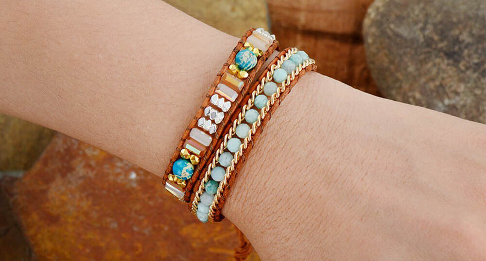 Bracelets à double enroulement