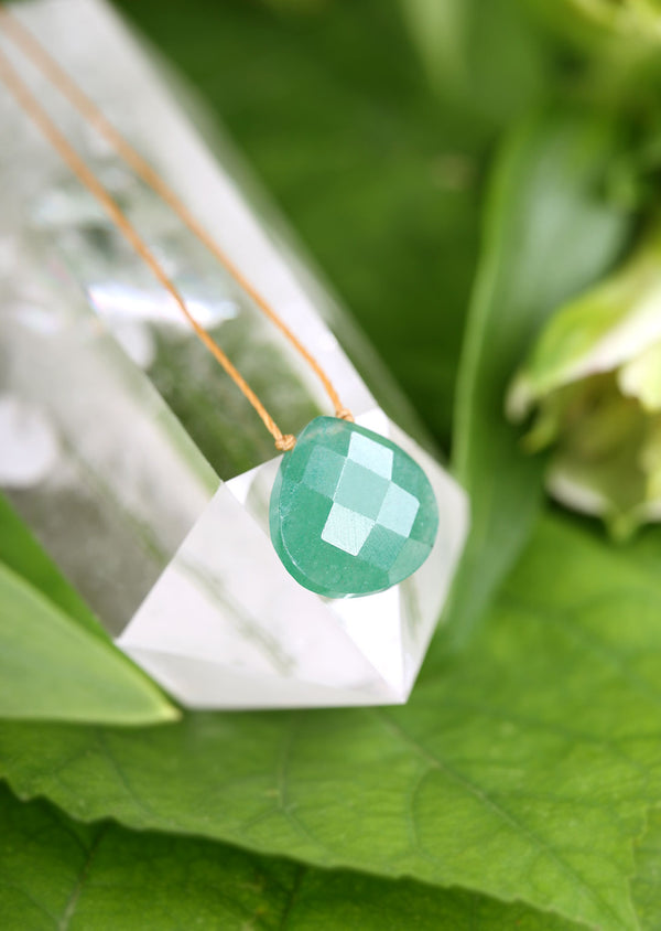 Collier en Aventurine Verte d'Éveil pour l'Opportunité