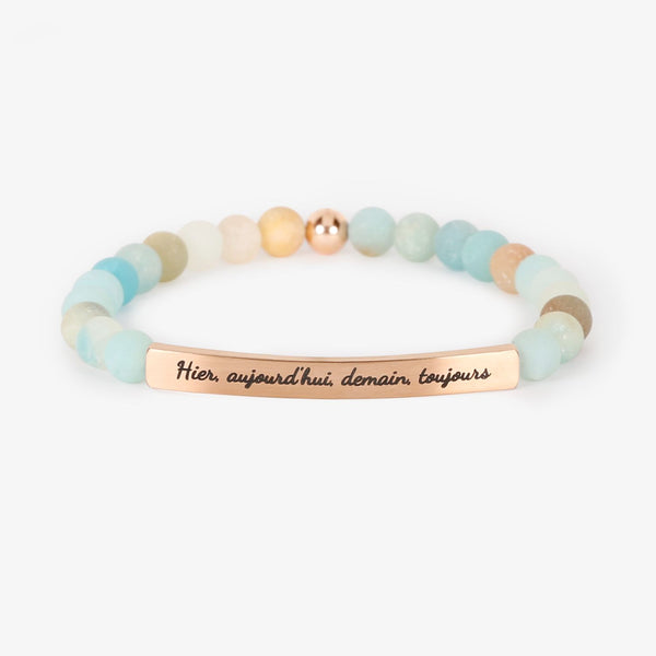 Bracelet "Hier, aujourd'hui, demain, toujours"