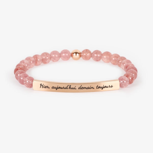 Bracelet "Hier, aujourd'hui, demain, toujours"
