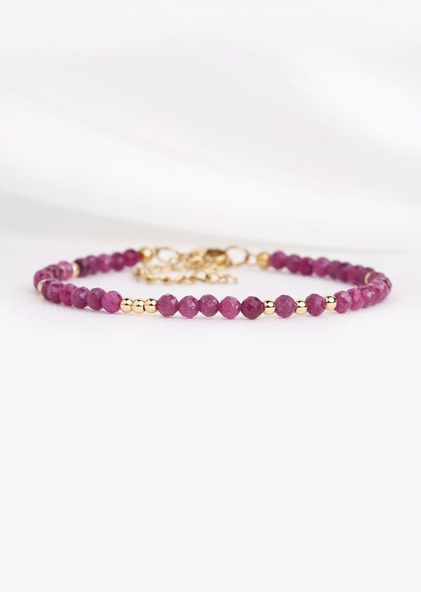 Bracelet Rubis - Sagesse Spirituelle