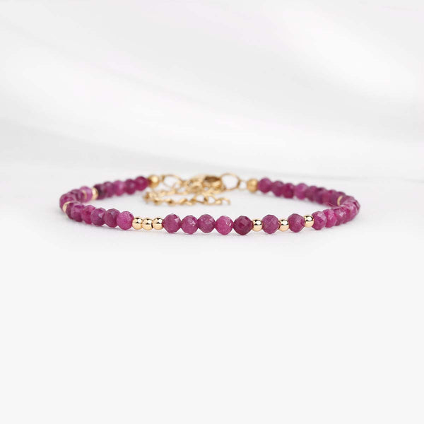 Bracelet Rubis - Sagesse Spirituelle