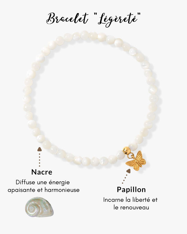 Bracelet "Légèreté" en Nacre