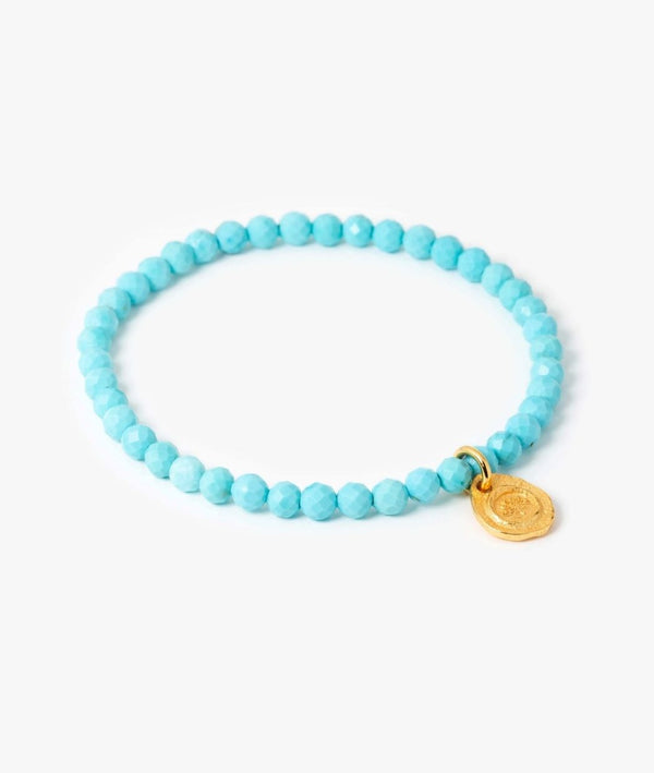 Bracelet "Lotus épanoui" en Turquoise