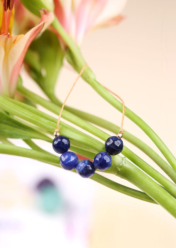 Collier en Sodalite Naturel pour la Détente