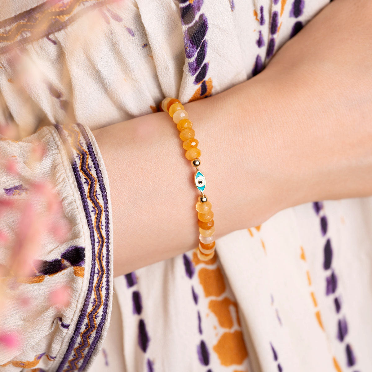 Bracelet "Nouveaux Débuts" en Aventurine Orange
