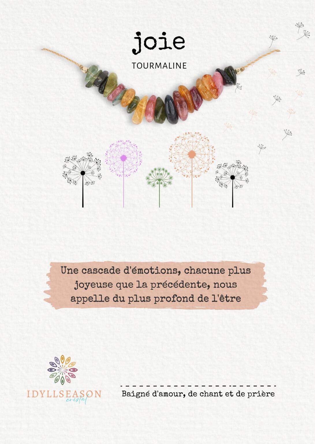 Collier en Tourmaline de Graines pour la Joie
