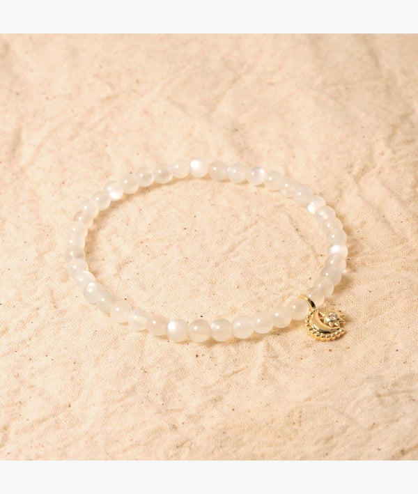Bracelet "Puissance féminine" en Pierre de lune