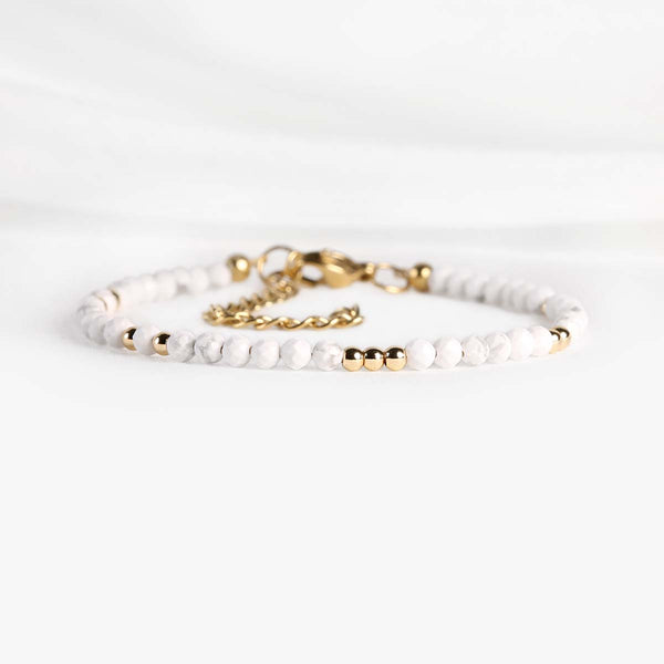 Bracelet Howlite - Sérénité & Ancrage