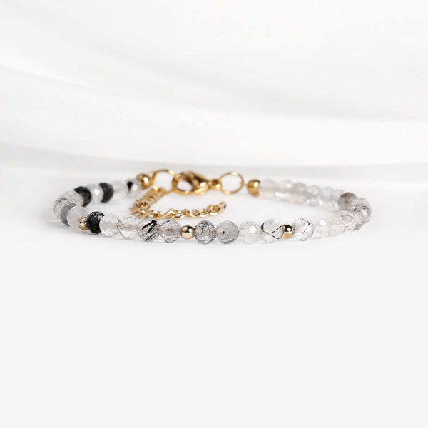 Bracelet Quartz Tourmaliné - Équilibre Harmonieux