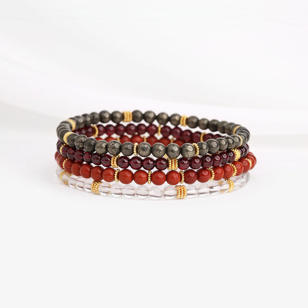 Lot de 4 Bracelets Magnétiques de Prospérité