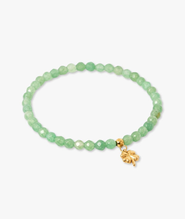 Bracelet "Bonne chance" en Aventurine verte