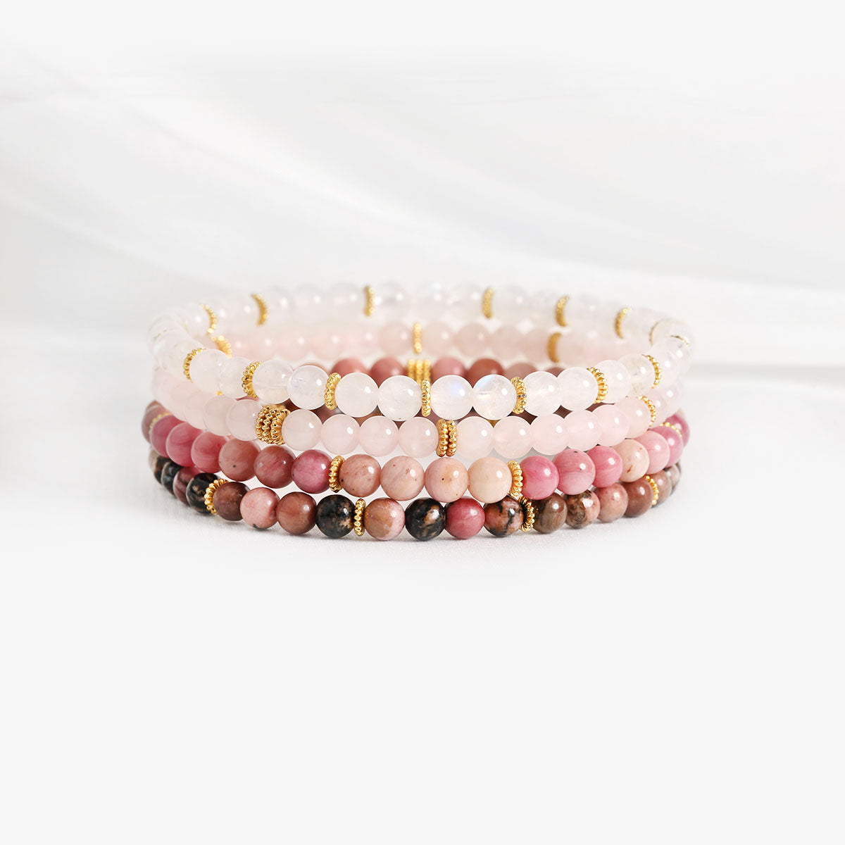 Lot de 4 Bracelets d'Amour-Propre & d'Acceptation