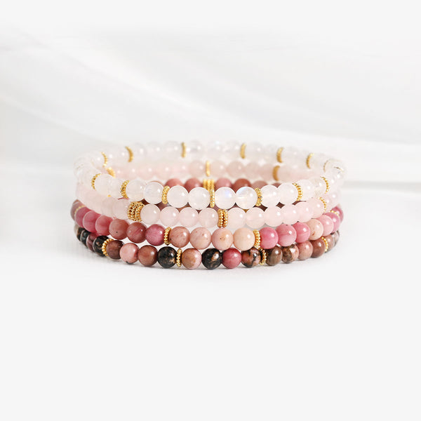 Lot de 4 Bracelets d'Amour-Propre & d'Acceptation