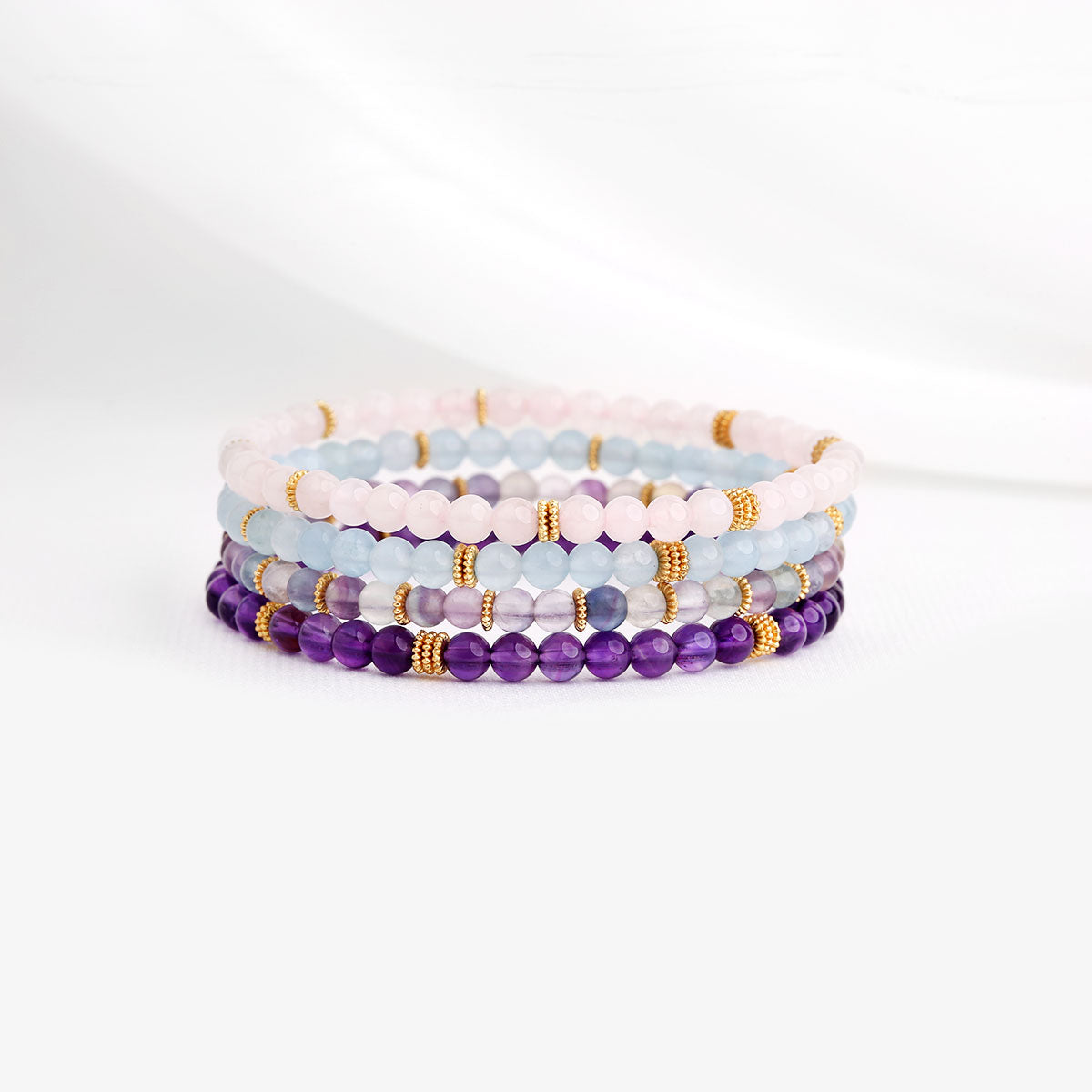 Apaise Mon Esprit : Lot de 4 Bracelets Anti-Anxiété