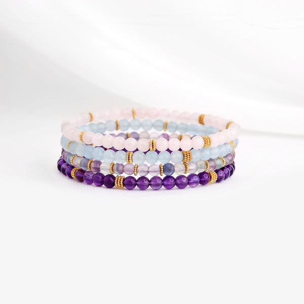 Apaise Mon Esprit : Lot de 4 Bracelets Anti-Anxiété