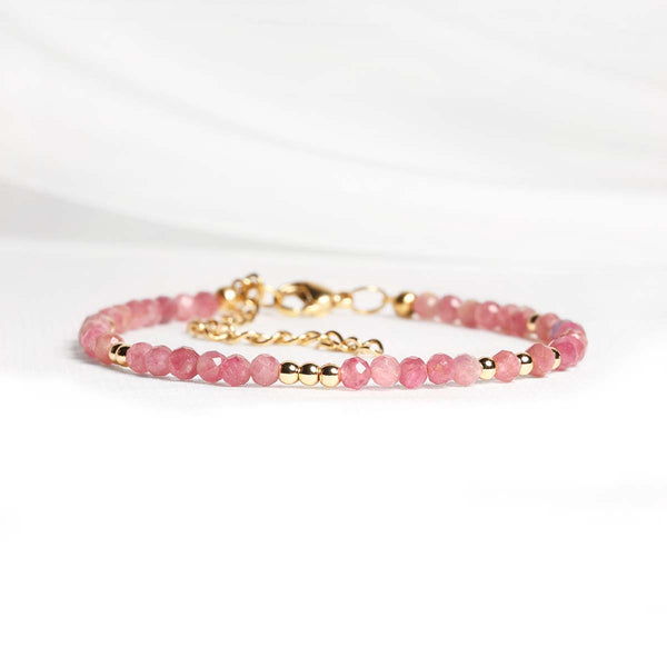 Bracelet Tourmaline Rose-Paix Authentique