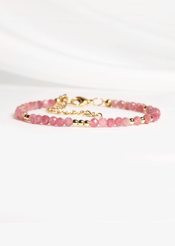 Bracelet Tourmaline Rose-Paix Authentique