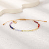 Bracelet Cordon — 7 Chakras - Alignement Arc-en-Ciel