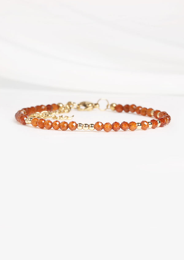 Bracelet Grenat Hessonite - Énergie d'Amour