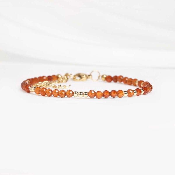 Bracelet Grenat Hessonite - Énergie d'Amour