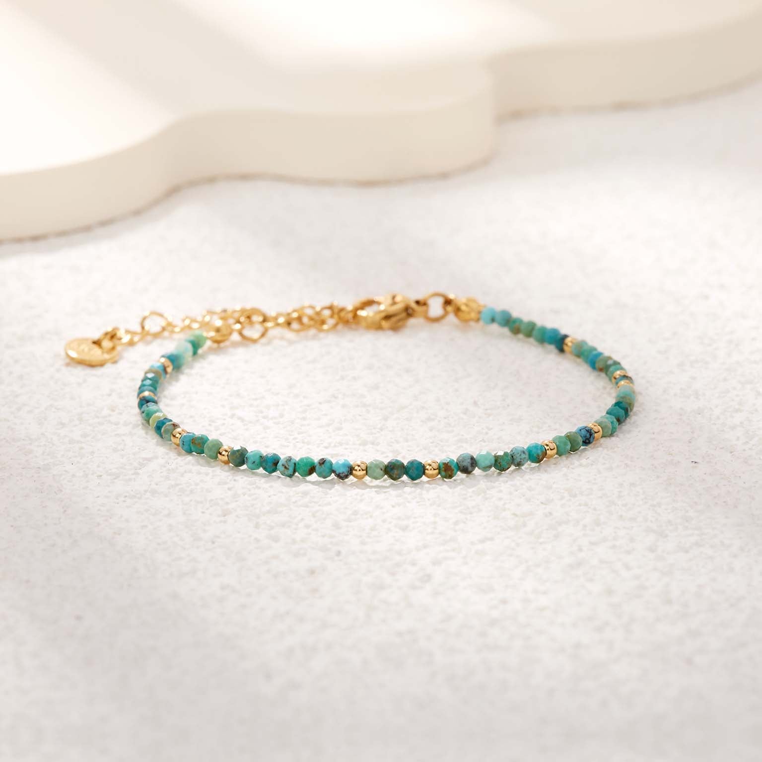 Bracelet Turquoise Authentique – Énergie pure & Protection