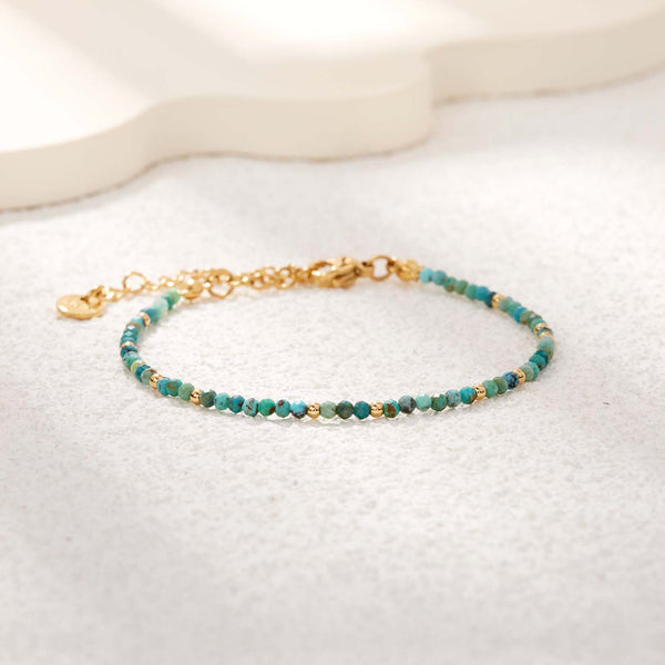 Bracelet Turquoise Authentique – Énergie pure & Protection