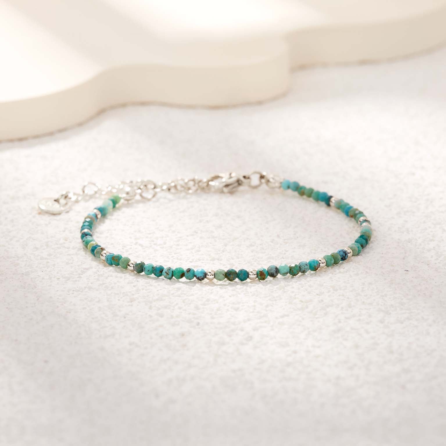 Bracelet Turquoise Authentique – Énergie pure & Protection