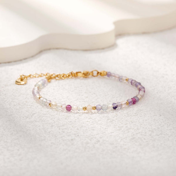 Bracelet Fluorite Multicolore - Libre & Rayonnante