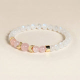 Bracelet "Nouveau départ" en pierre de lune blanche
