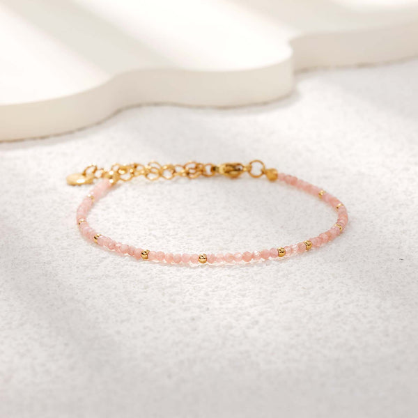 Bracelet Étreinte de Tendresse en Rhodochrosite - Amour de Soi & Guérison du Cœur