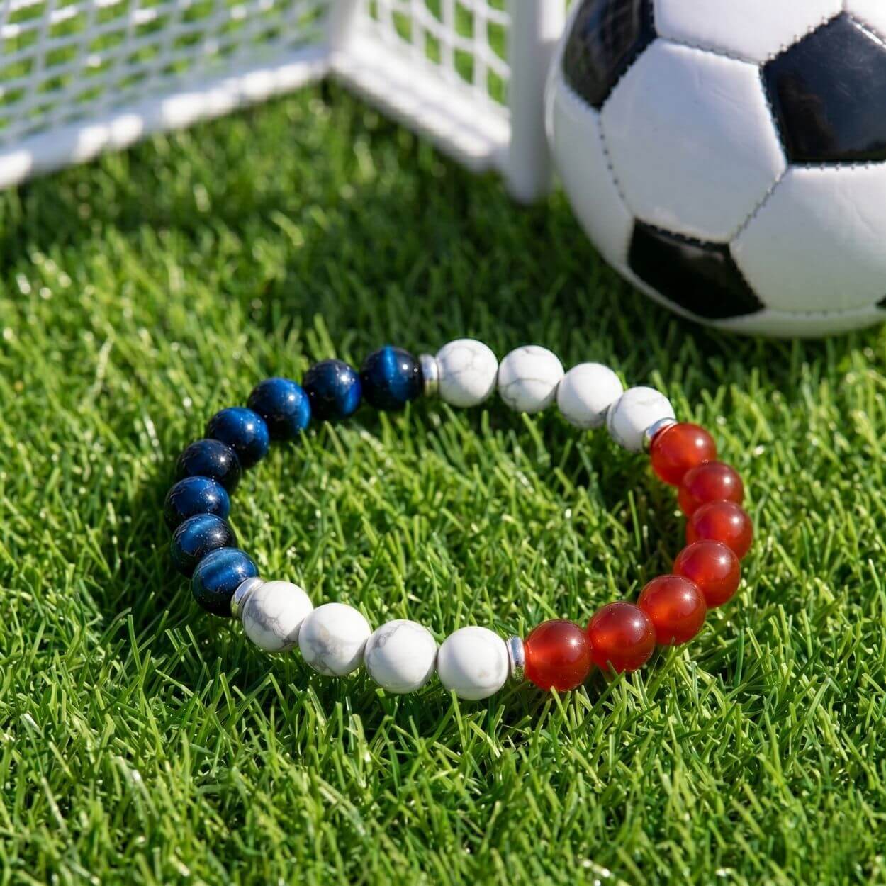Bracelet Cœur Tricolore — Édition Supporter