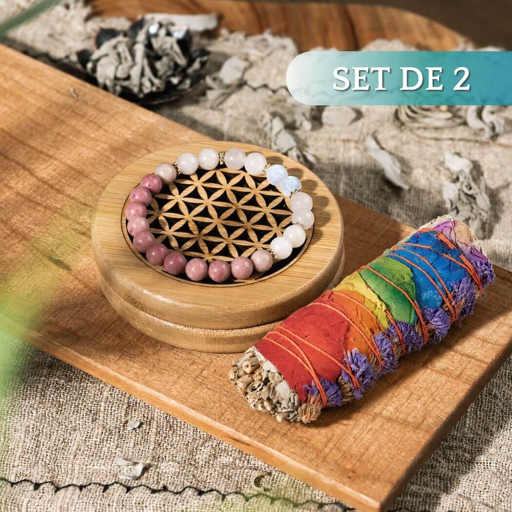 Kit Purification Sauge & Fleur de Vie (2 pièces)