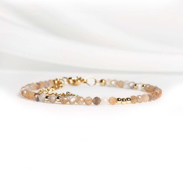 Bracelet Créateur de Lumière - Pierre de Soleil & Pierre de Lune