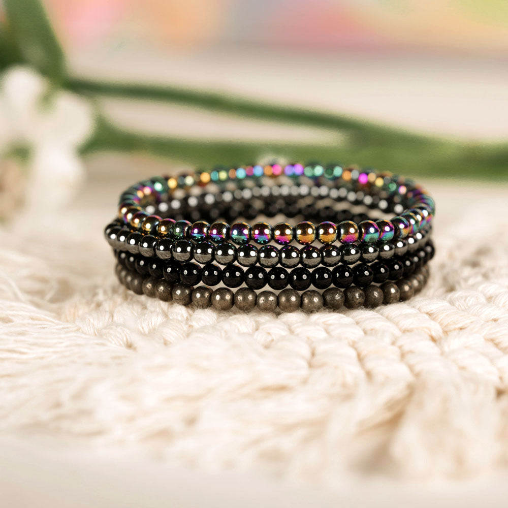 Lot de 4 Bracelet anti ondes - protection électromagnétique
