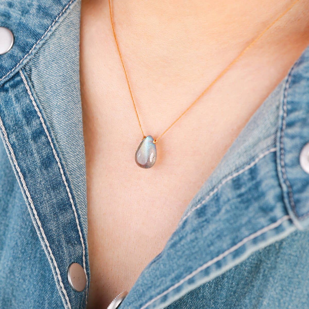 Collier en Labradorite Nouveau Jour Pont