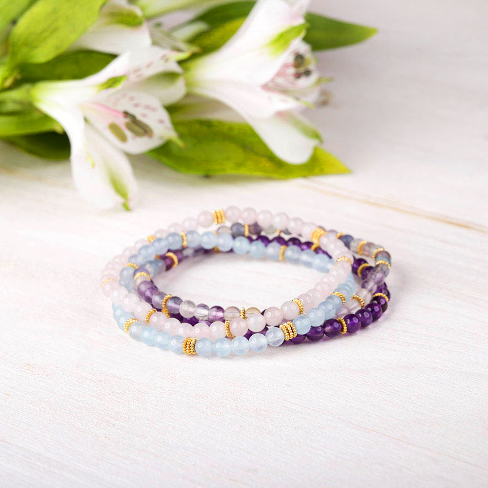 Apaise Mon Esprit : Lot de 4 Bracelets Anti-Anxiété