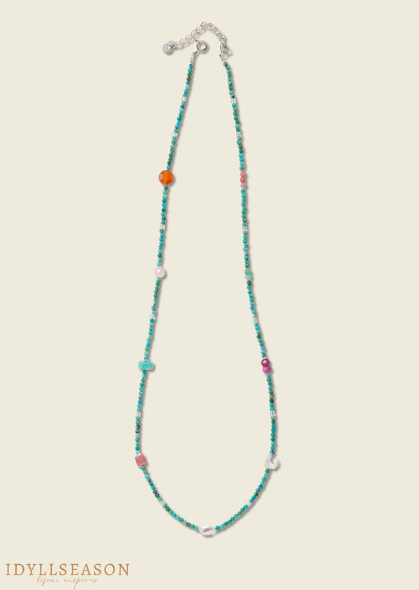 Collier Signe Astrologique - Cancer - Pierre naturelle