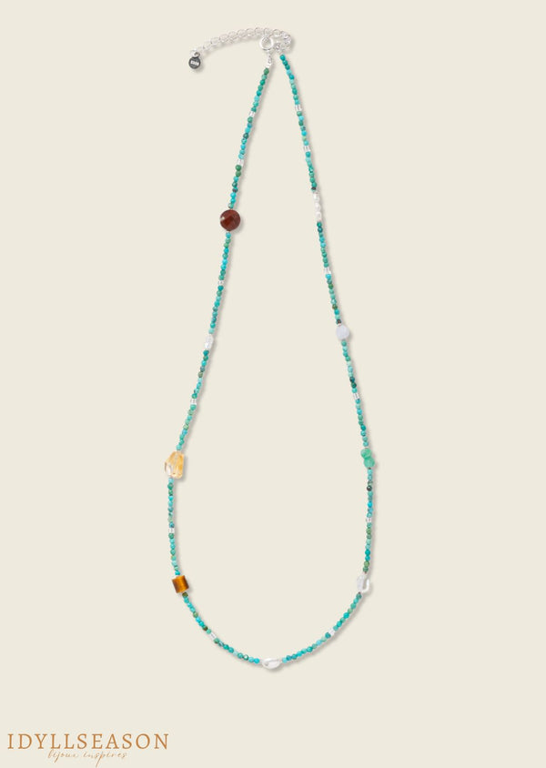 Collier Signe Astrologique - Gémeaux - Pierre naturelle