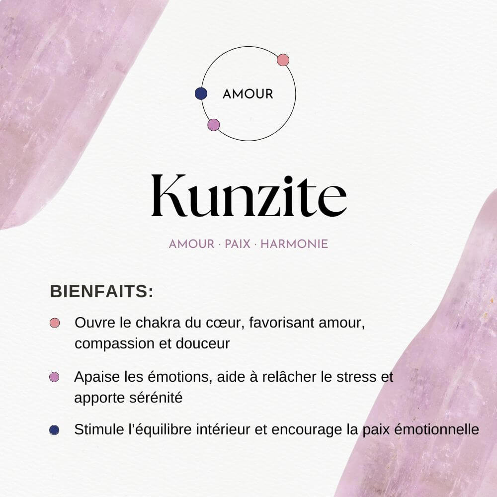 Bracelet Kunzite - Mon Cœur S'épanouit﻿