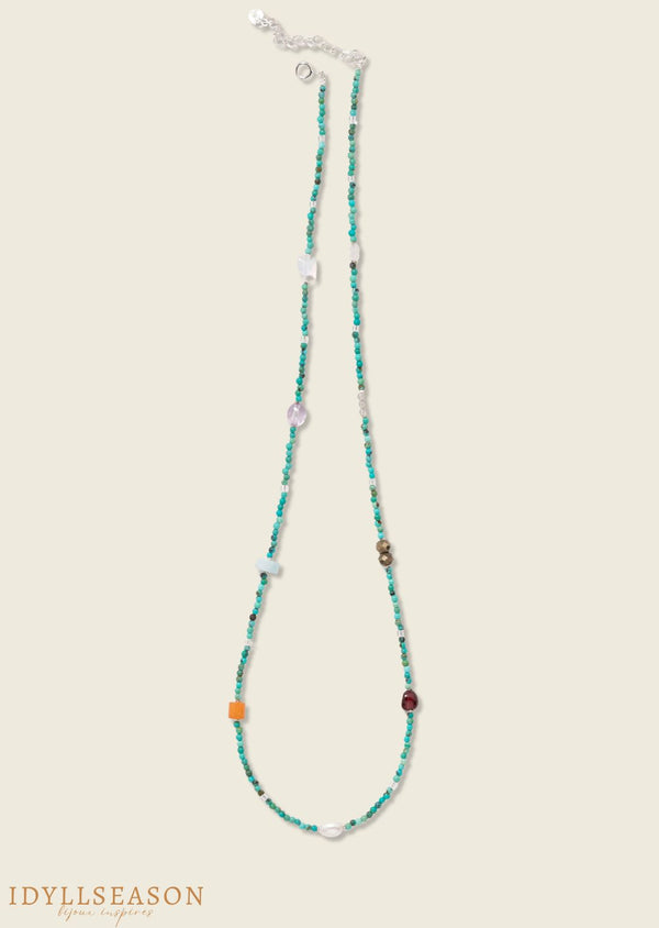 Collier Signe Astrologique - Verseau - Pierre naturelle