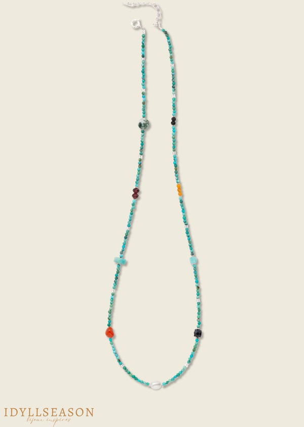 Collier Signe Astrologique - Vierge - Pierre naturelle