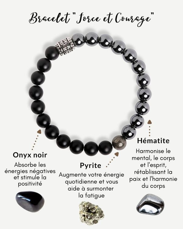 Bracelet "Force et Courage"